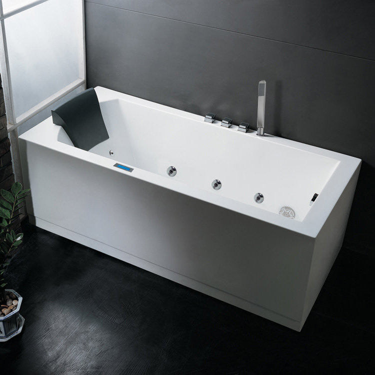 Ariel Platinum AM154R 59" Whirlpool Bathtub 59 x 31 x 25