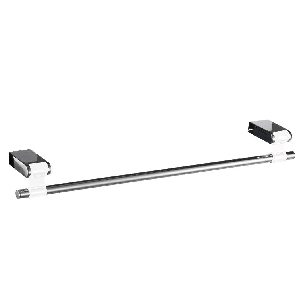 Iris Towel rail 24" - Chrome/White