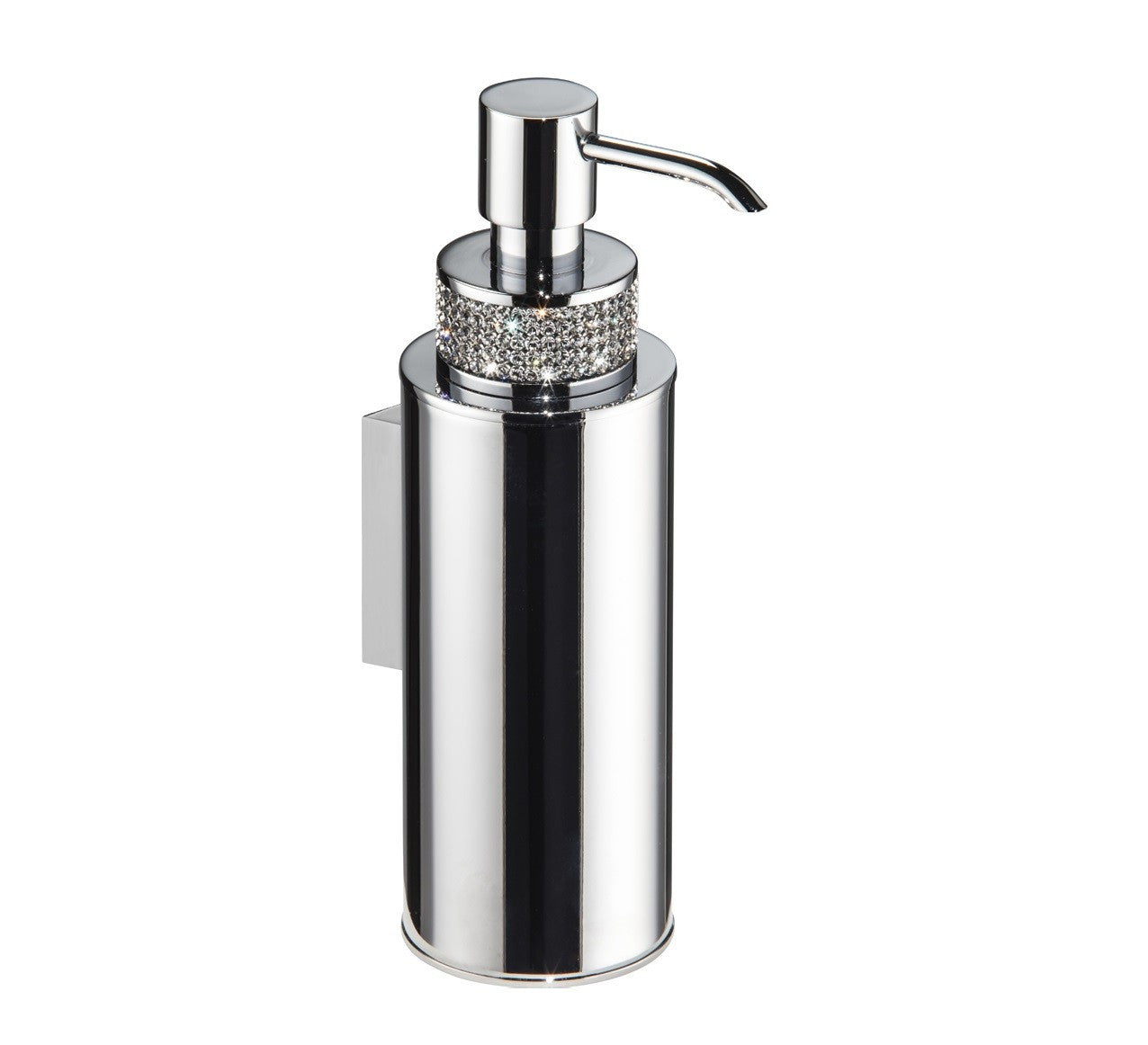 Carmen wall soap dispenser round - Chrome