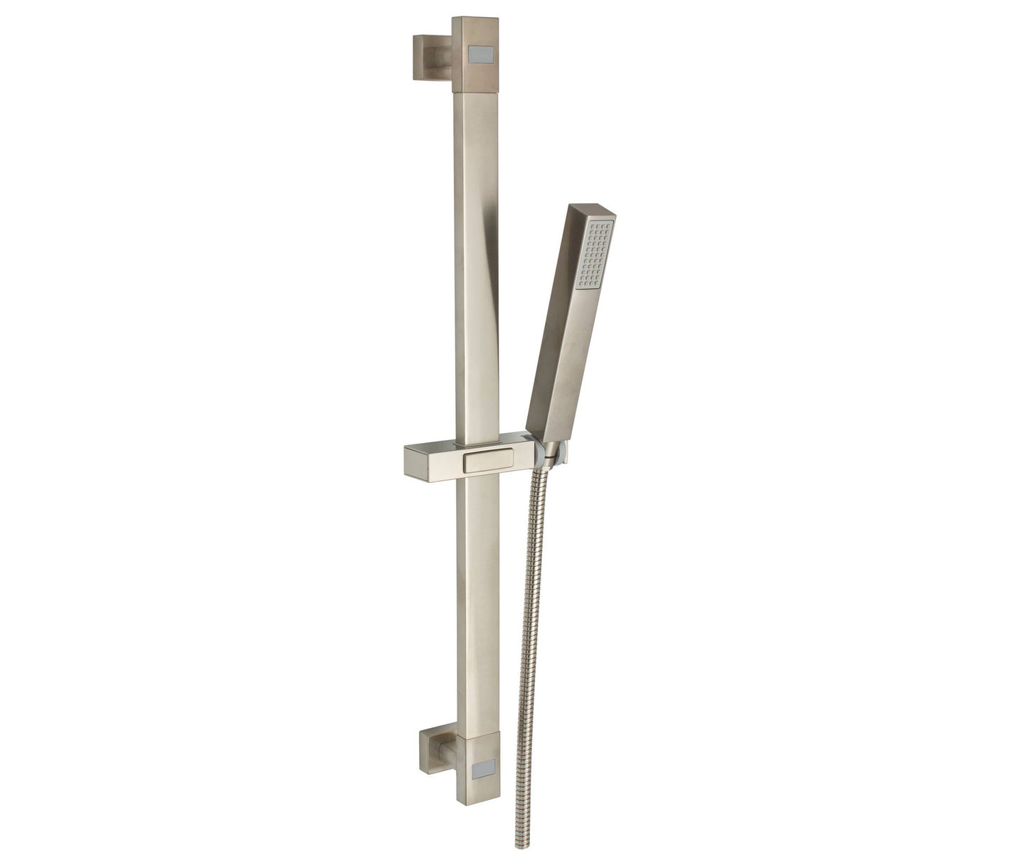 MZ Tetra 700003900 Sliding Bar With Flexible Hose And Hand Shower Set - Brushed Nickel