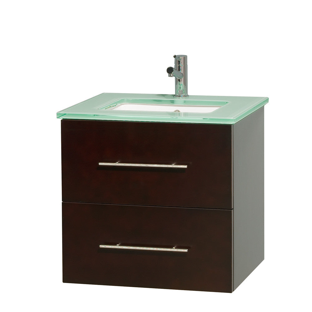 Centra 24 inch Single Bathroom Vanity Set - Espresso