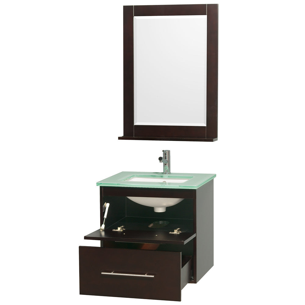 Centra 24 inch Single Bathroom Vanity Set - Espresso