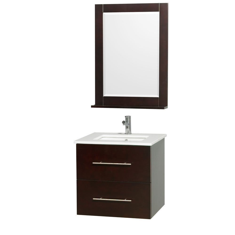 Centra 24 inch Single Bathroom Vanity Set - Espresso