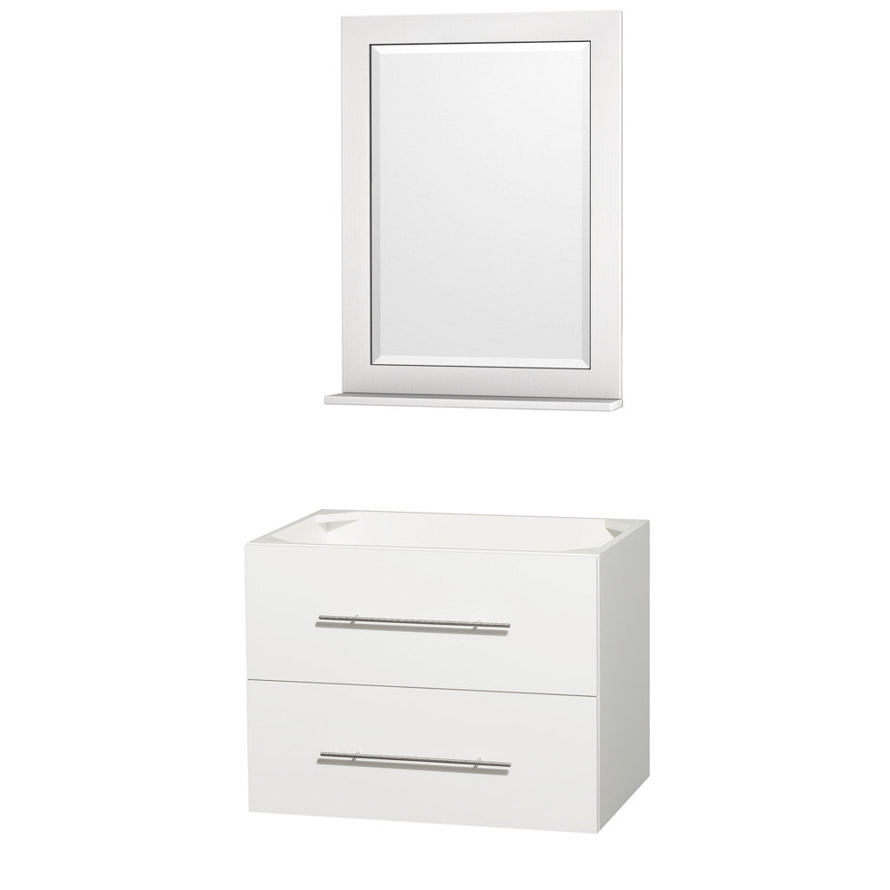 Centra 30 inch Single Bathroom Vanity Set -Matte White