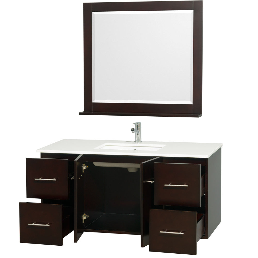 Centra 48 inch Single Bathroom Vanity Set -Espresso