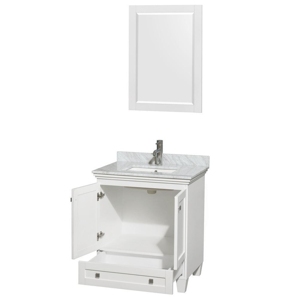 Acclaim 30 inch Single Bathroom Vanity in White