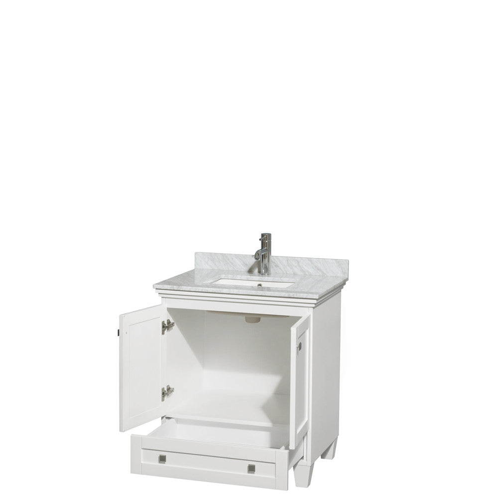 Acclaim 30 inch Single Bathroom Vanity in White