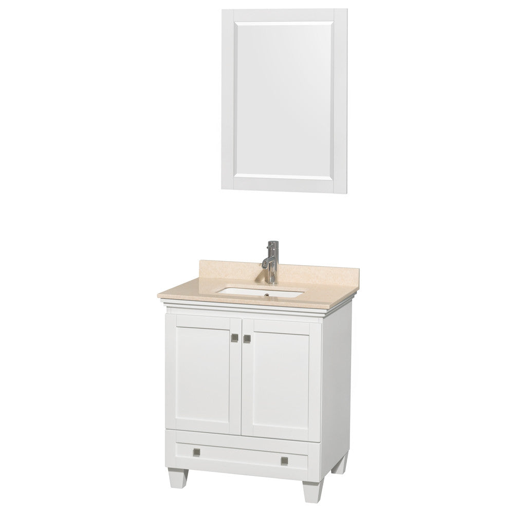 Acclaim 30 inch Single Bathroom Vanity in White
