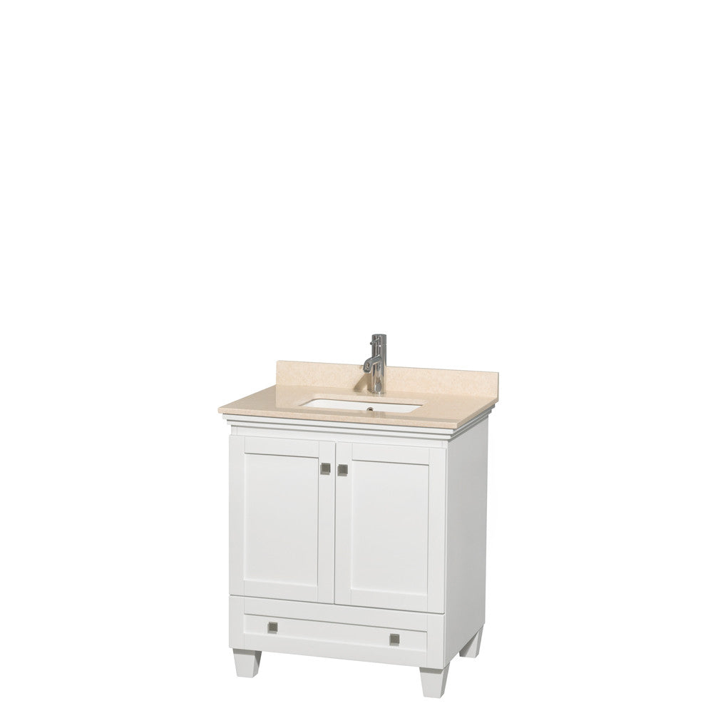Acclaim 30 inch Single Bathroom Vanity in White
