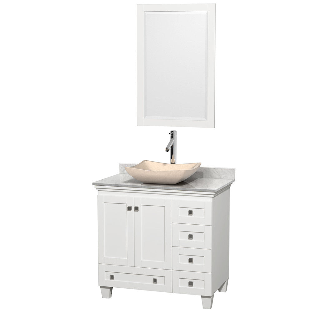 Acclaim 36 inch Single Bathroom Vanity in White