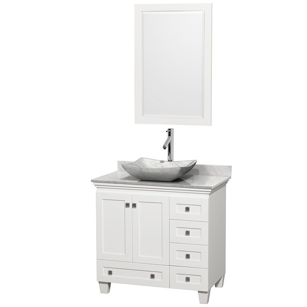 Acclaim 36 inch Single Bathroom Vanity in White