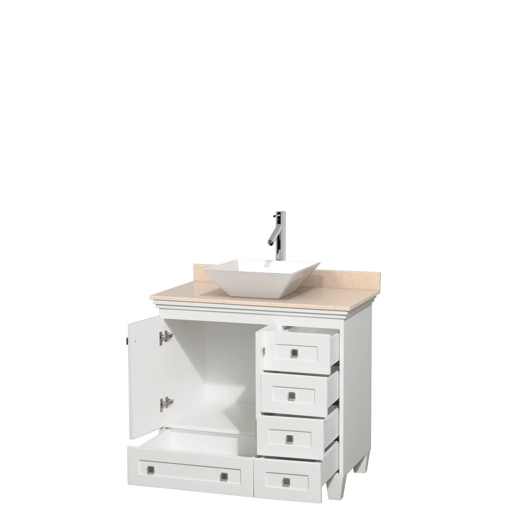 Acclaim 36 inch Single Bathroom Vanity in White