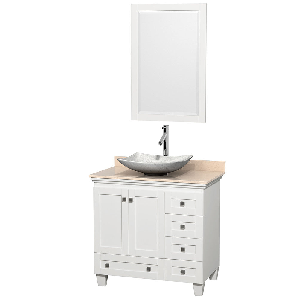 Acclaim 36 inch Single Bathroom Vanity in White