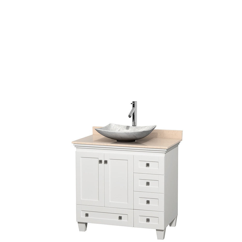 Acclaim 36 inch Single Bathroom Vanity in White