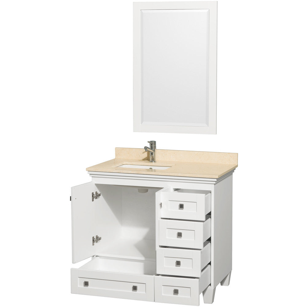 Acclaim 36 inch Single Bathroom Vanity in White