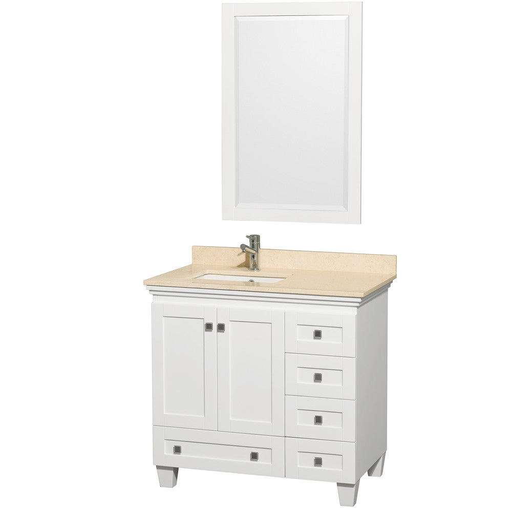 Acclaim 36 inch Single Bathroom Vanity in White