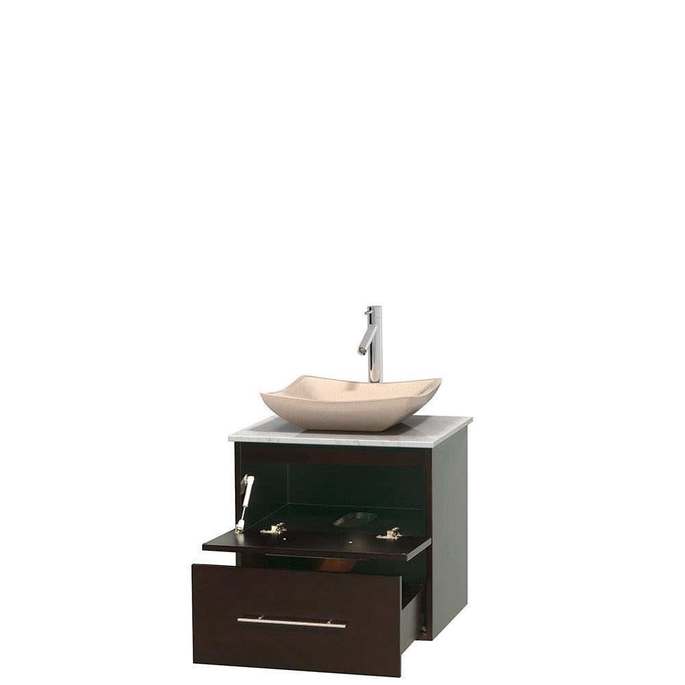 Centra 24 inch Single Bathroom Vanity Set - Espresso