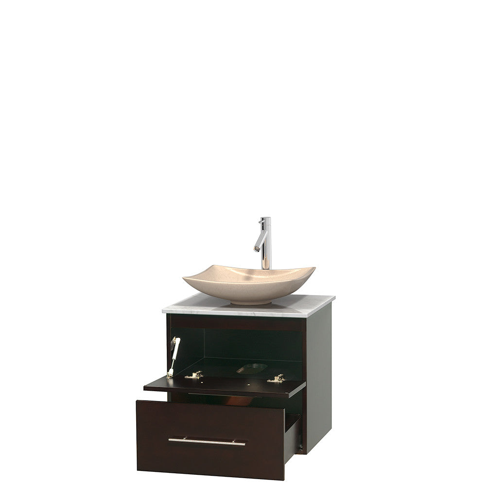 Centra 24 inch Single Bathroom Vanity Set - Espresso