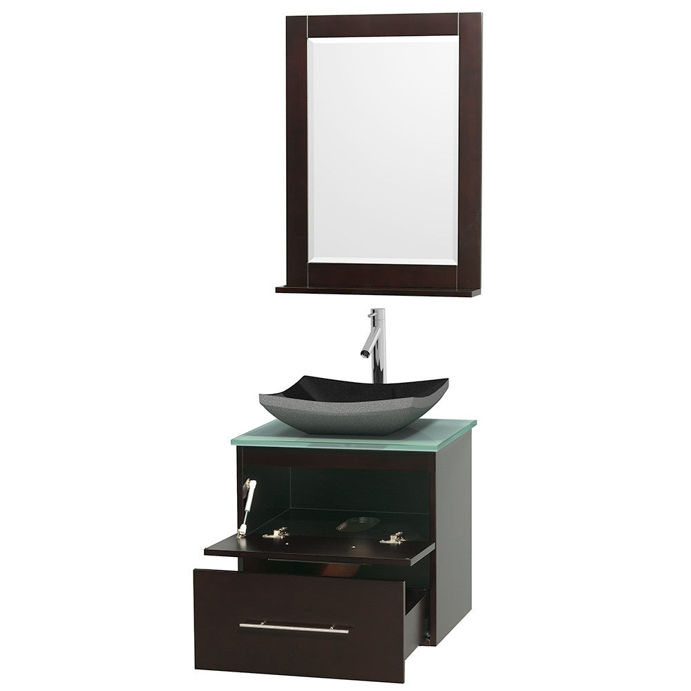 Centra 24 inch Single Bathroom Vanity Set - Espresso