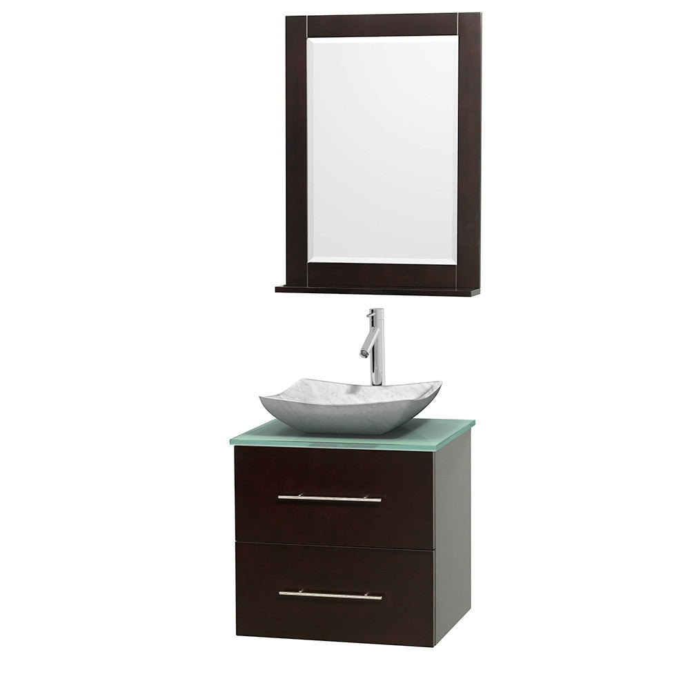 Centra 24 inch Single Bathroom Vanity Set - Espresso