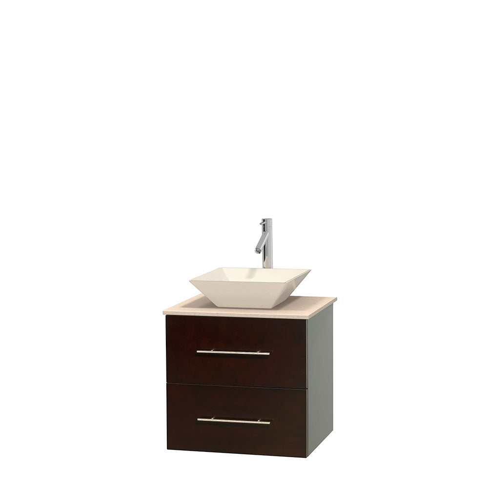Centra 24 inch Single Bathroom Vanity Set - Espresso