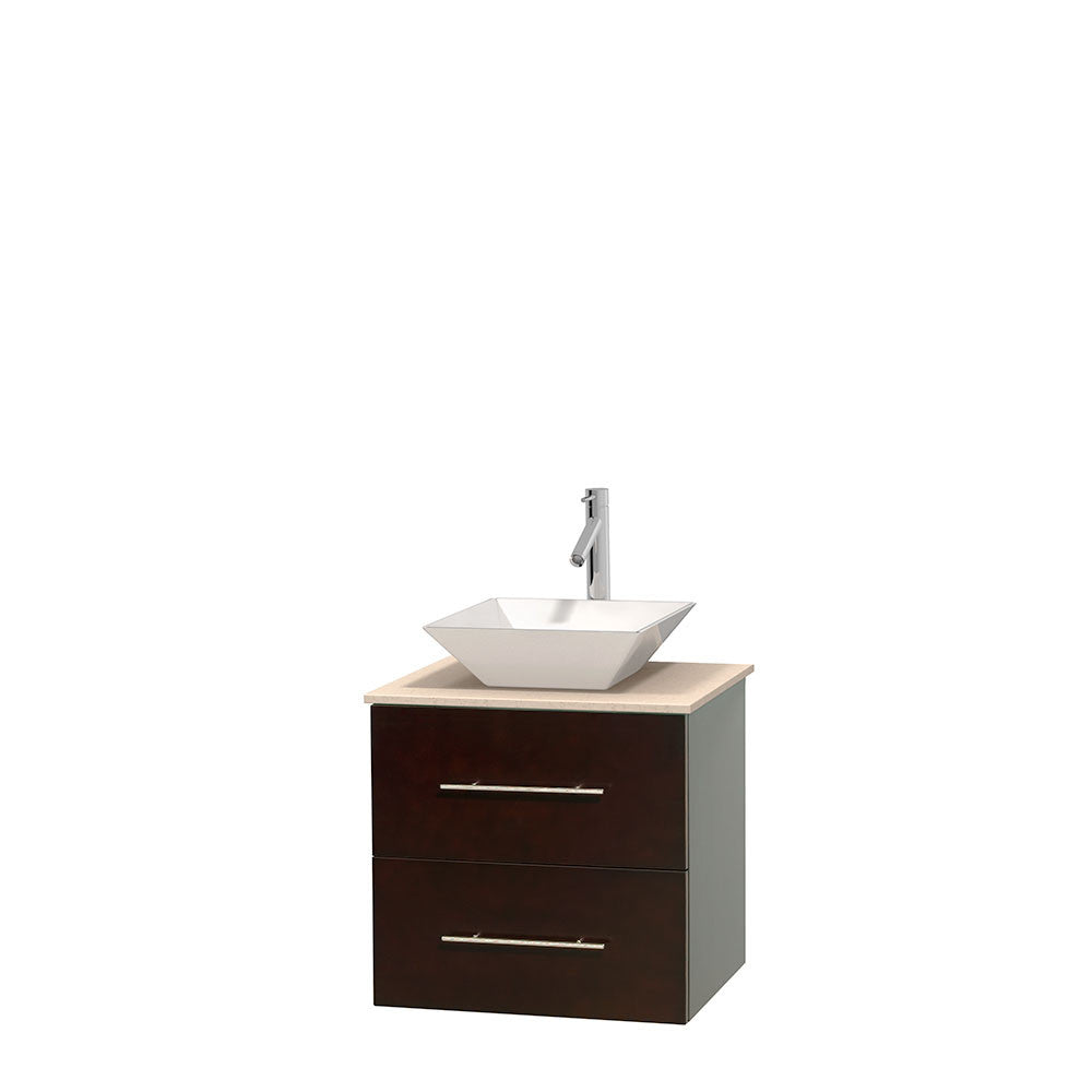 Centra 24 inch Single Bathroom Vanity Set - Espresso