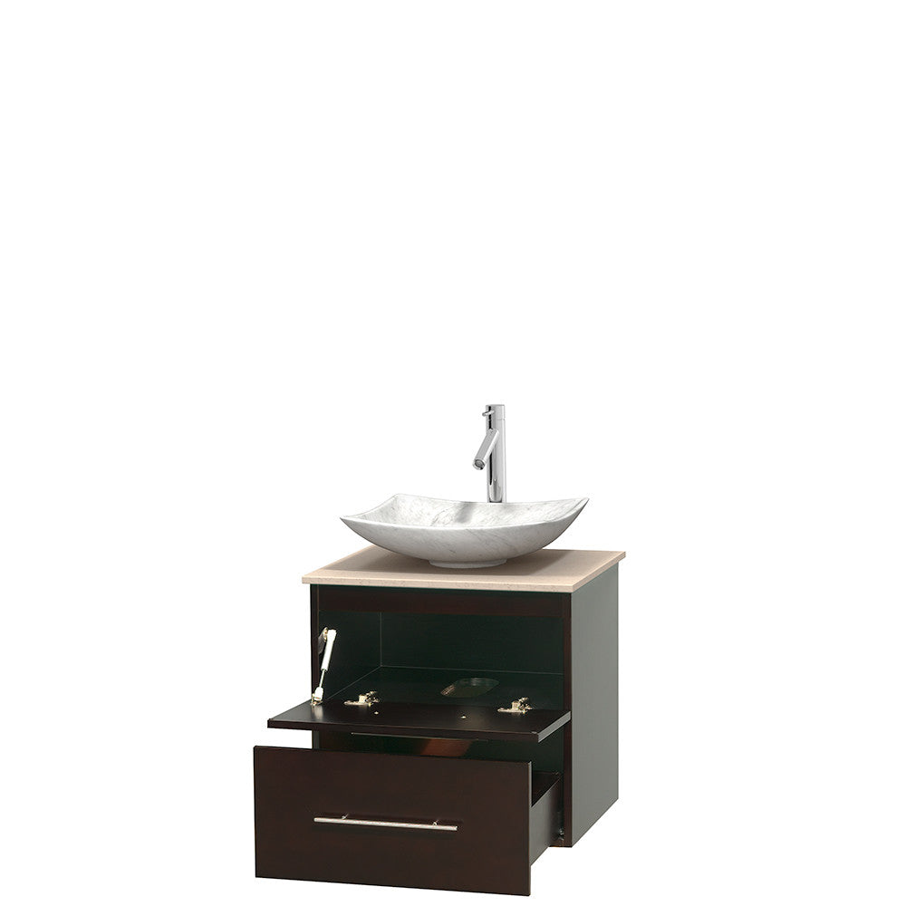 Centra 24 inch Single Bathroom Vanity Set - Espresso