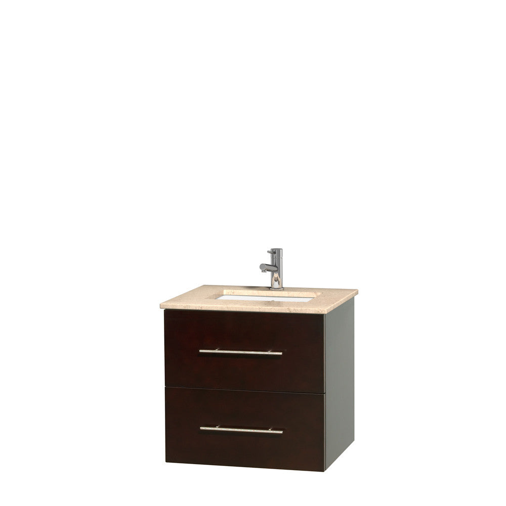 Centra 24 inch Single Bathroom Vanity Set - Espresso