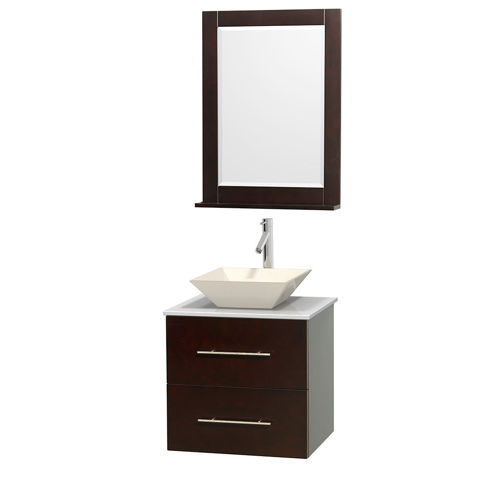 Centra 24 inch Single Bathroom Vanity Set - Espresso