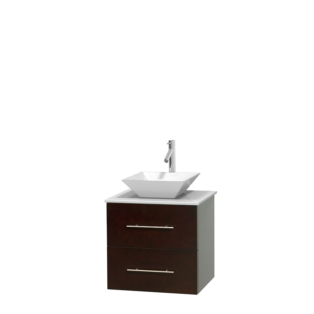 Centra 24 inch Single Bathroom Vanity Set - Espresso
