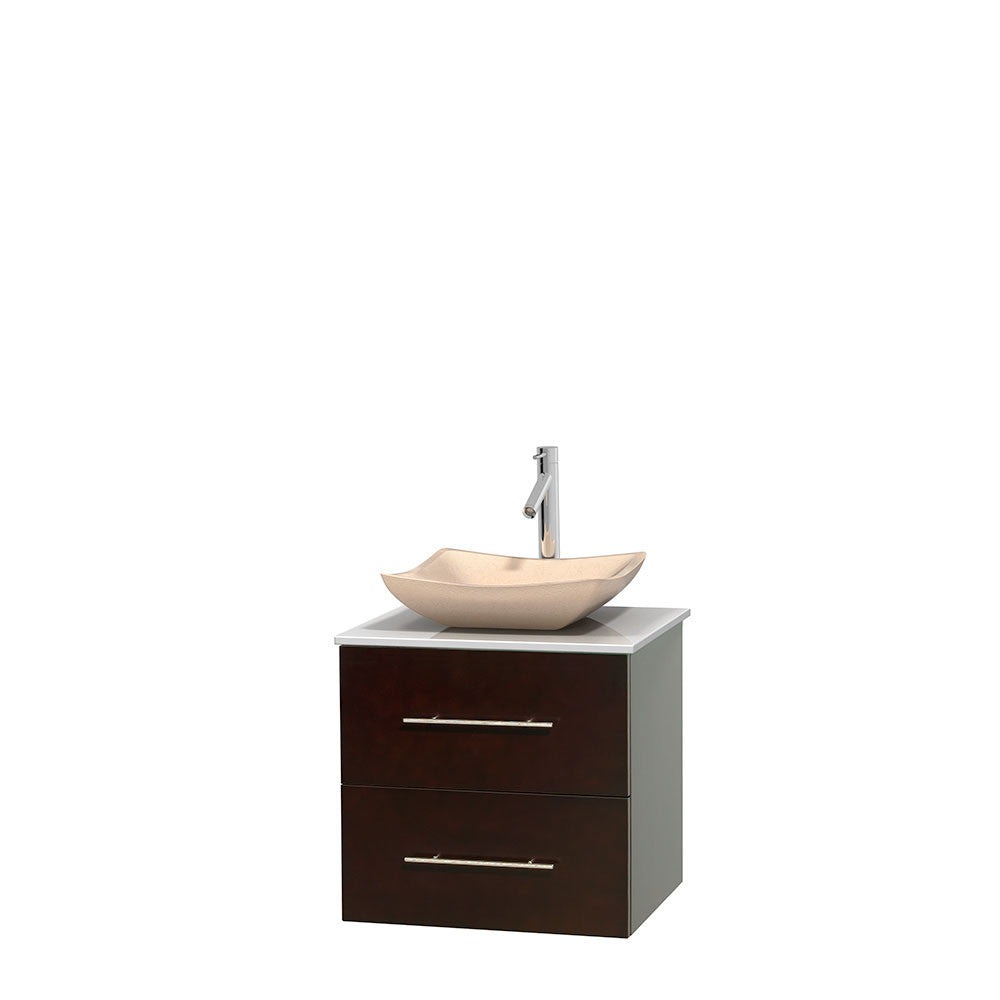Centra 24 inch Single Bathroom Vanity Set - Espresso