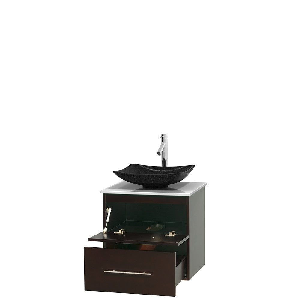 Centra 24 inch Single Bathroom Vanity Set - Espresso