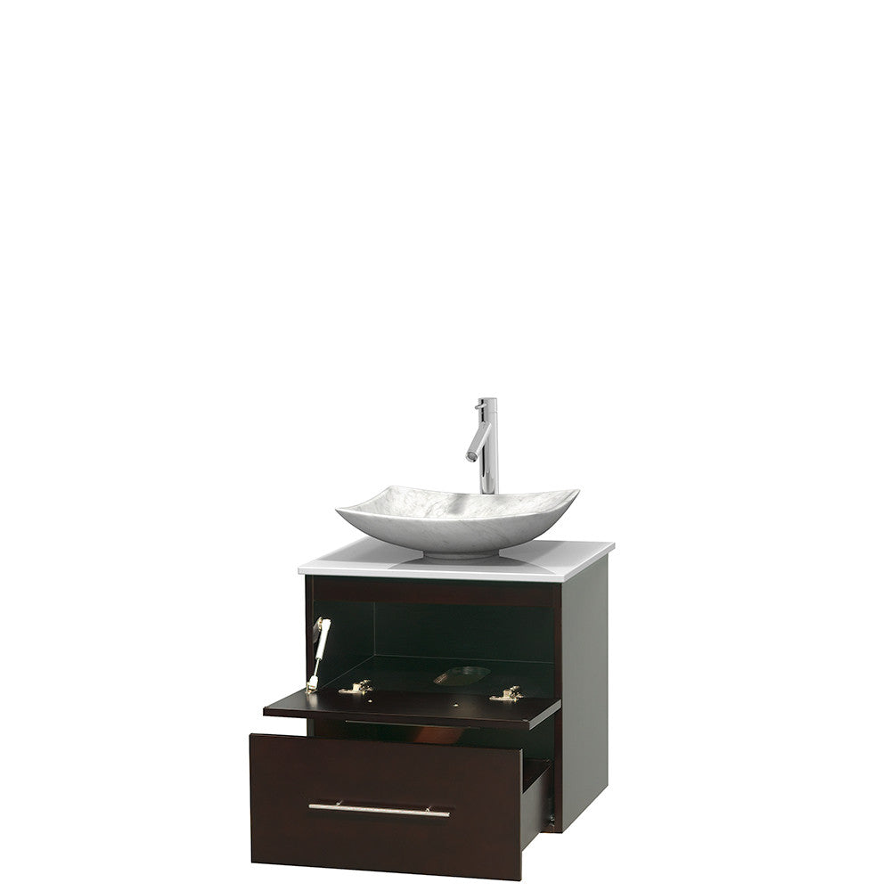 Centra 24 inch Single Bathroom Vanity Set - Espresso