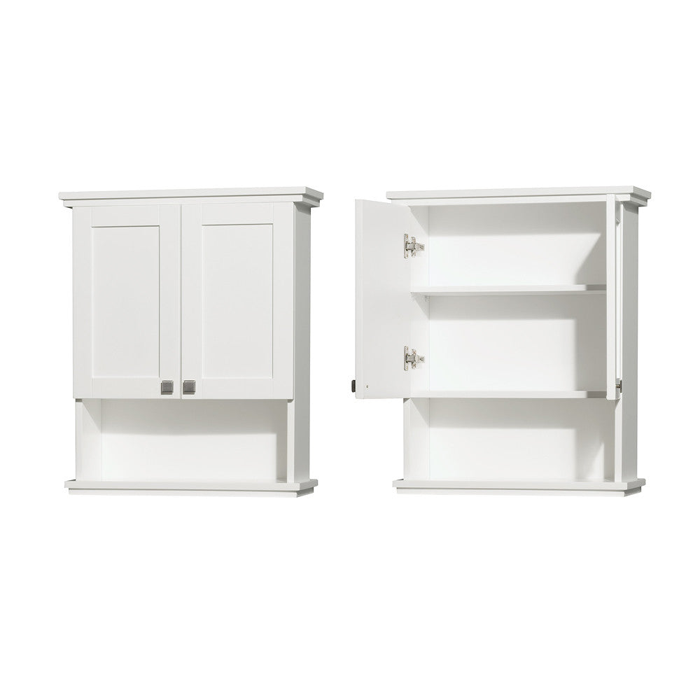 Wyndham Collection Acclaim Wall Cabinet - White