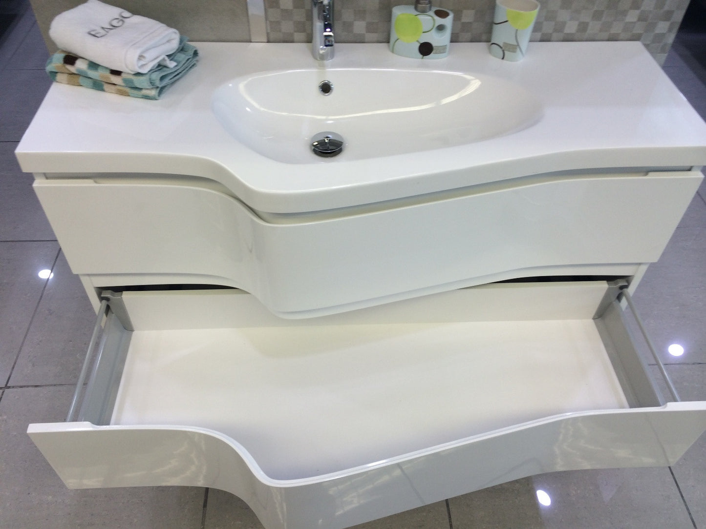 Aquamoon Alba 48 Modern Bathroom Vanity Set - White