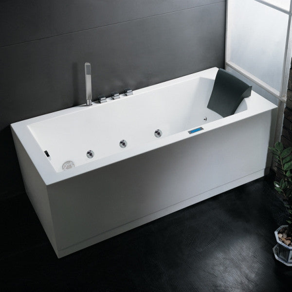 Ariel Platinum AM154L 59" Whirlpool Bathtub 59 x 31 x 25