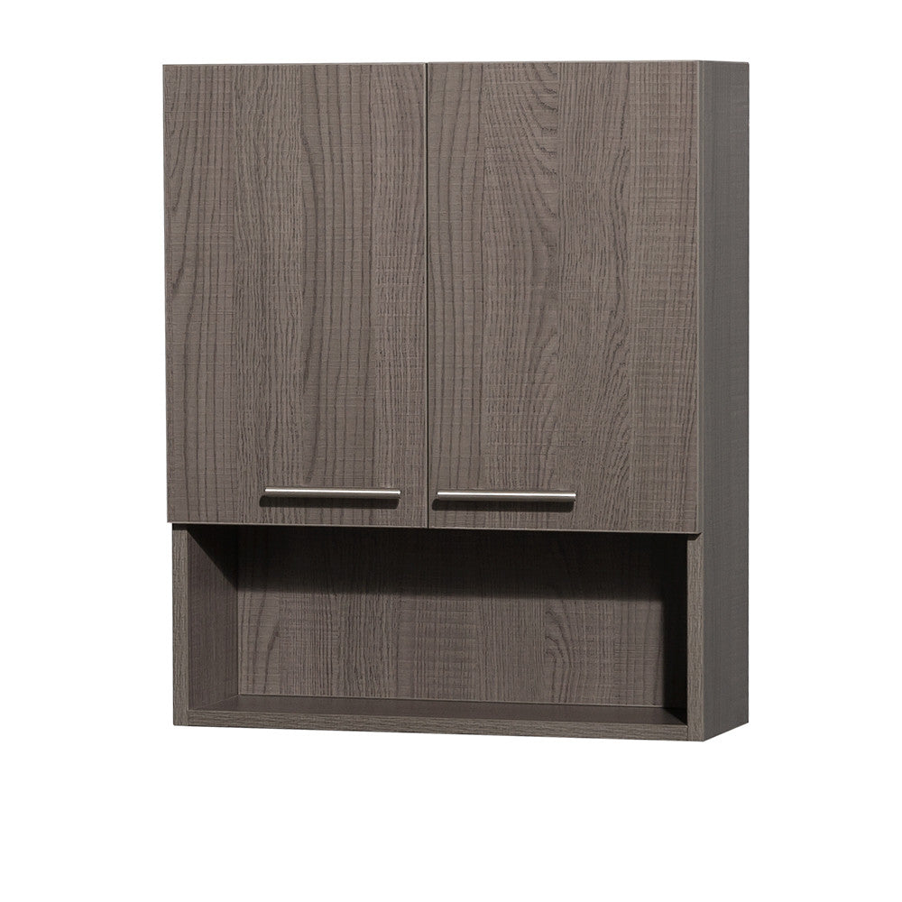 WYNDHAM COLLECTION Amare Bath Wall Cabinet - Gray Oak