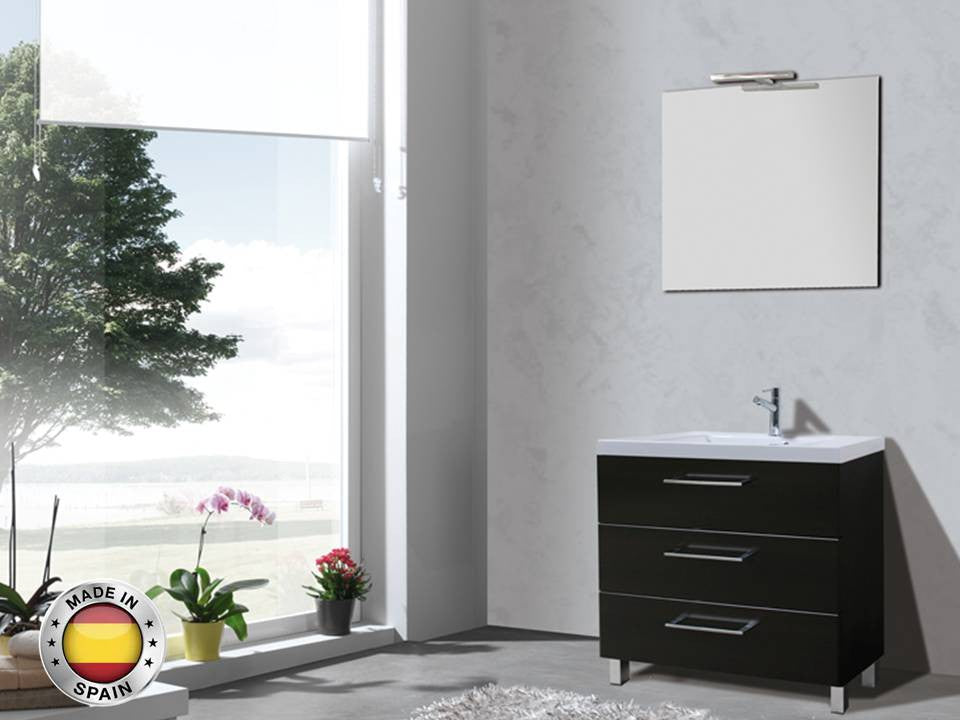 AQUA DECOR American 31.5-Inch Modern Bathroom Vanity Set - Wengue