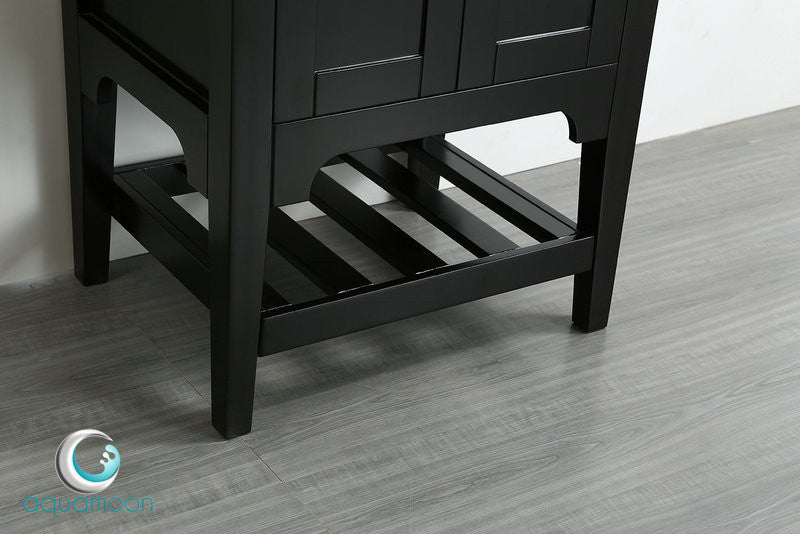 Aquamoon Rimini 24 Bathroom Vanity Set - Black