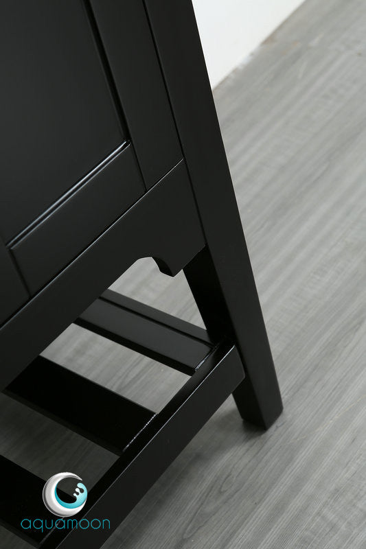 Aquamoon Rimini 24 Bathroom Vanity Set - Black