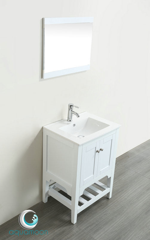 Aquamoon Rimini 24 Bathroom Vanity Set - White