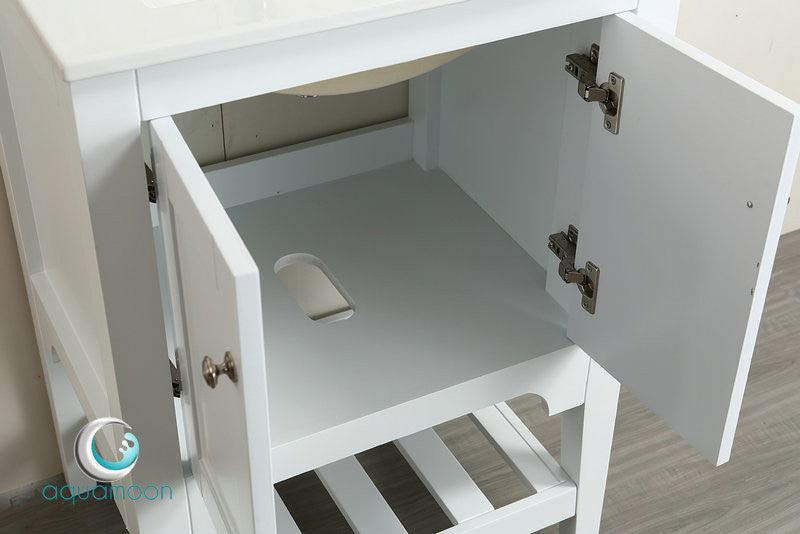 Aquamoon Rimini 24 Bathroom Vanity Set - White