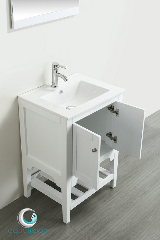 Aquamoon Rimini 24 Bathroom Vanity Set - White