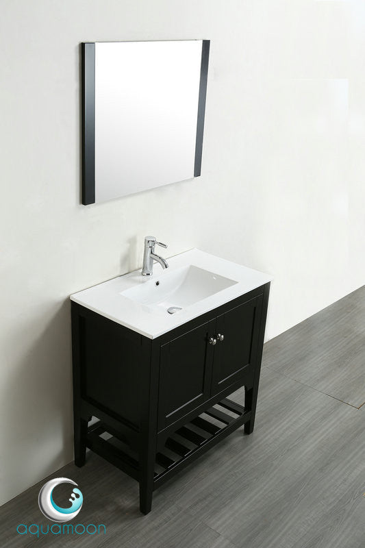 Aquamoon Rimini 31 Bathroom Vanity Set - Black