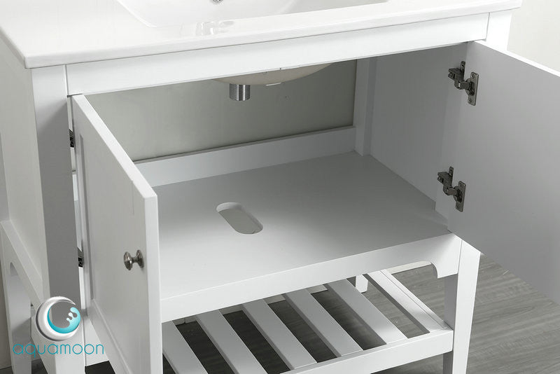 Aquamoon Rimini 36 Bathroom Vanity Set - White