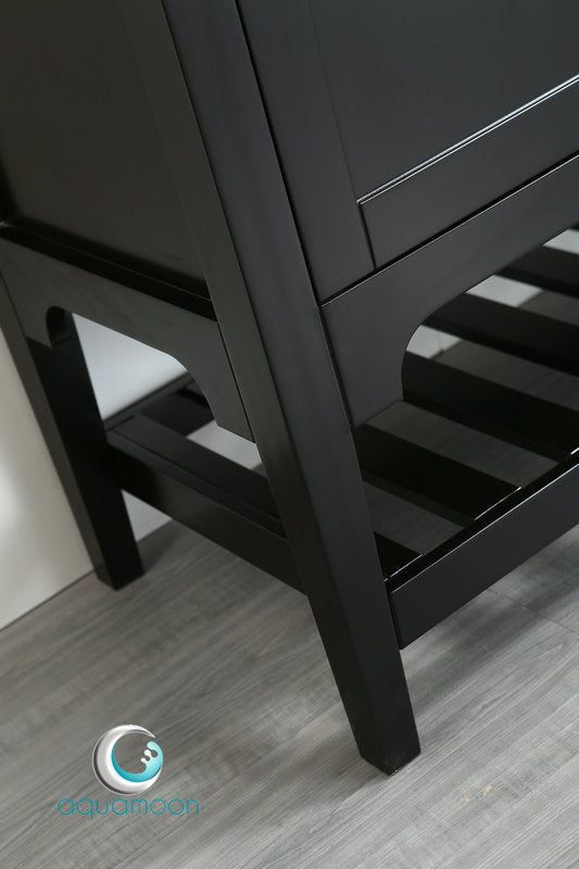 Aquamoon Rimini 39 Bathroom Vanity Set - Black