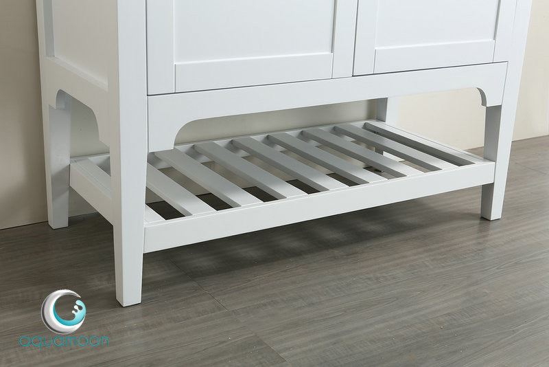 Aquamoon Rimini 39 Bathroom Vanity Set - White