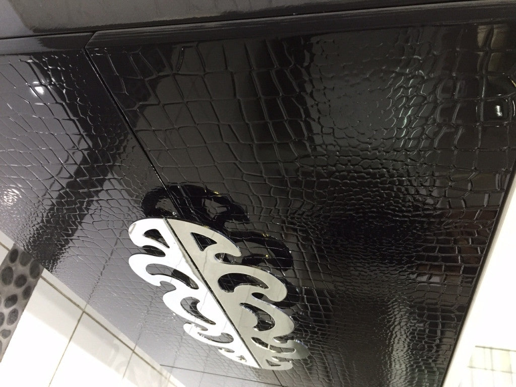 Aquamoon Niza 59 Double Sink Modern Bathroom Vanity Set - Black