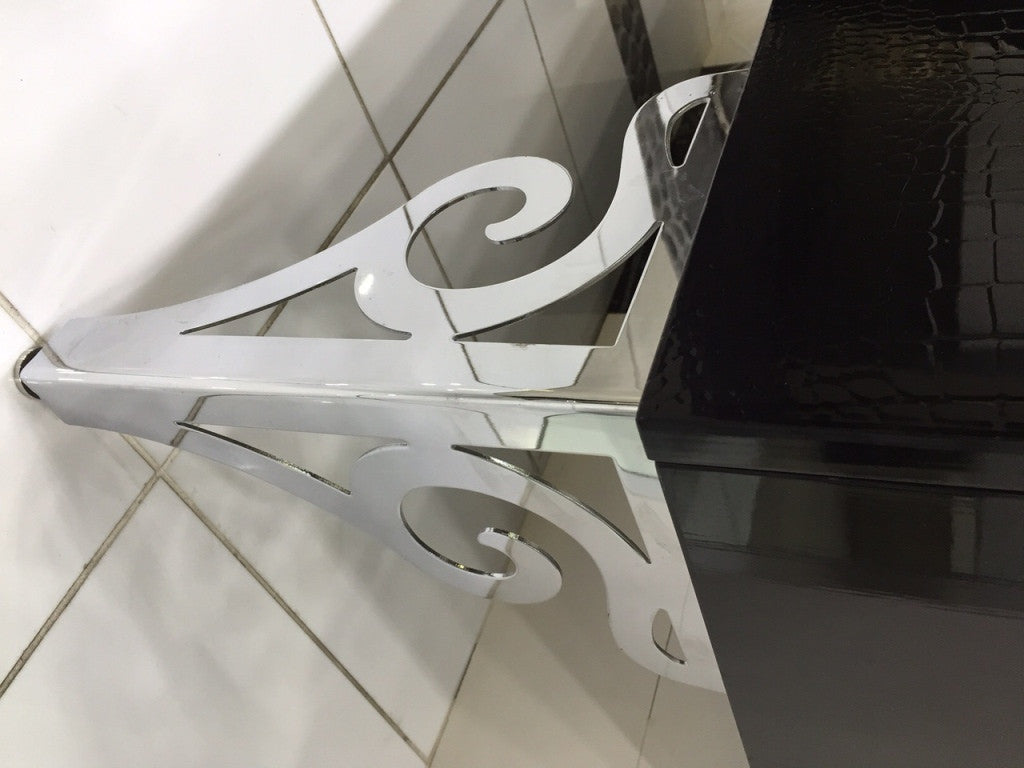 Aquamoon Niza 59 Double Sink Modern Bathroom Vanity Set - Black