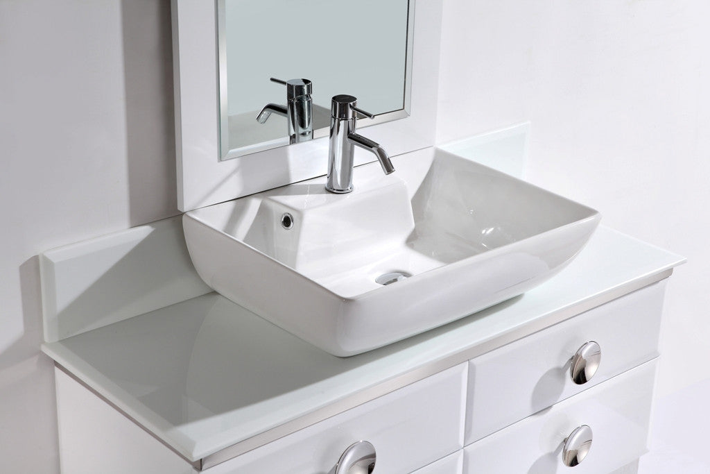 Aquamoon Avatar 47 Modern Bathroom Vanity Set - White